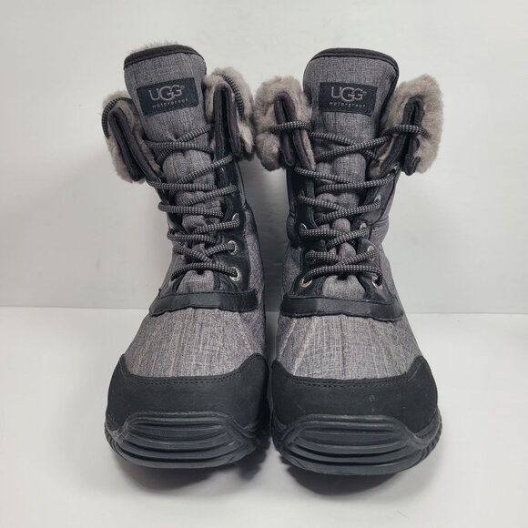 UGG Adirondack II Women's Gray And Black Snow Boots S/N1005589 US Size 10 - Picture 3 of 11